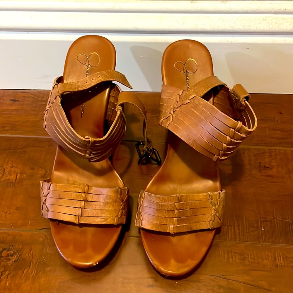 Jessica Simpson brown wedges